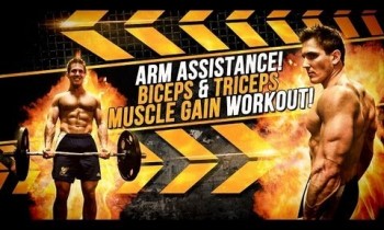 Arm Assistance! Biceps & Triceps Muscle Gain Workout!