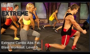 Extreme Cardio Abs Fat Blast Workout | Level 3- BeFit in 30 Extreme