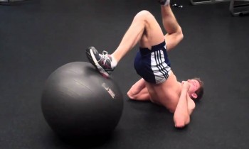 How To: Single-Leg Curl on Exercise Ball