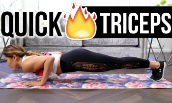 Quick Burn TRICEP WORKOUT! Best Tank Top Triceps & Toned Arms Routine with NO Equipment!