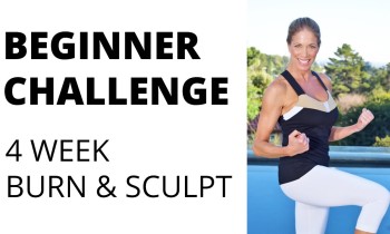 4 Week True Beginner Fitness Challenge & Meal Plan – Burn & Sculpt