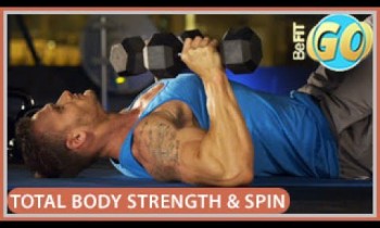 Total Body Strength & Spin Routine: BeFiT GO- 15 Min