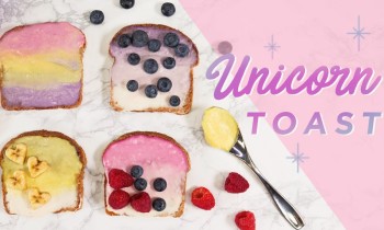 How to Make Unicorn Toast (Vegan) | CHEAP CLEAN EATS