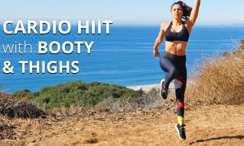 18- Minute Cardio HIIT Workout with Focus on Butt and Thighs : No Equipment