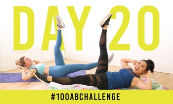 Day 20: 100 Single Leg Drops! | #100AbChallenge w/ Anna Victoria