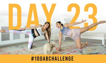 Day 23: 100 Kneeling Side Squeezes! | #100AbChallenge w/ Adelaine Morin