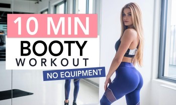 10 MIN BOOTY BURN // No Equipment | Pamela Reif