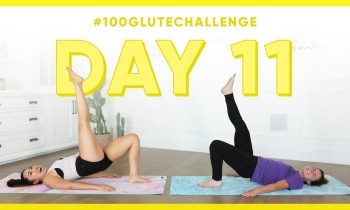 Day 11: Single Leg Raisers in Bridge! | 100 Glute Challenge w/ Sydney Olson