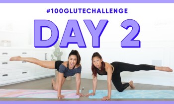 Day 2: Fire Hydrant Kicks! | 100 Glute Challenge w/ my sister